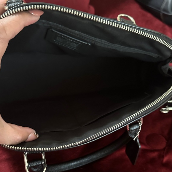 Coach Black Studded Satchel Bag - Picture 9 of 10